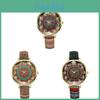 Bohemian Inspired Ladies Quartz Watch With Retro Alloy Case And Pu Strap For Daily Wear