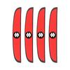 4 stuks Autodeur Anti-Collision Strip Achteruitkijkspiegel Beschermingssticker voor Suzuki Swift SX4 Samurai Sport Jimny Grand Vitara Alto GW250 Splash Swace