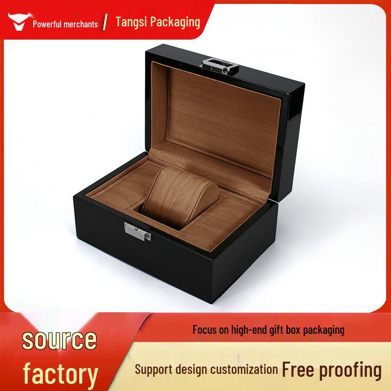 Premium Ebony Wood Lacquered Jewelry and Watch Box
