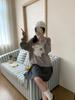 Korean Sweet Cartoon Knit Top: Women's Loose Casual Pullover Sweater for Autumn/Winter