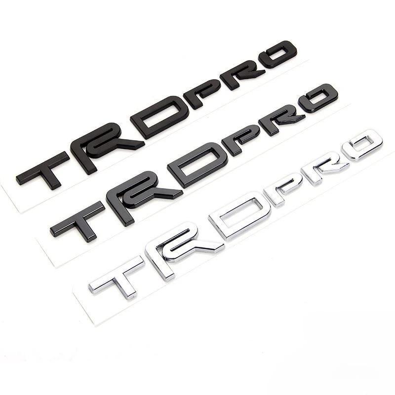 1Pc 3D ABS Car trunk sticker TRDPRO logo For Toyota TRD Yaris Camry Tantu Prado Lande kuluze RAV4 car repack accessories