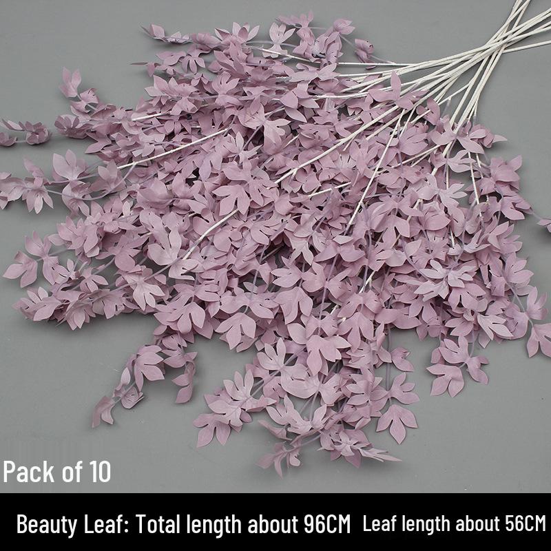 10-Piece Purple Floral Artificial Flower Set for Wedding and Aisle Decor