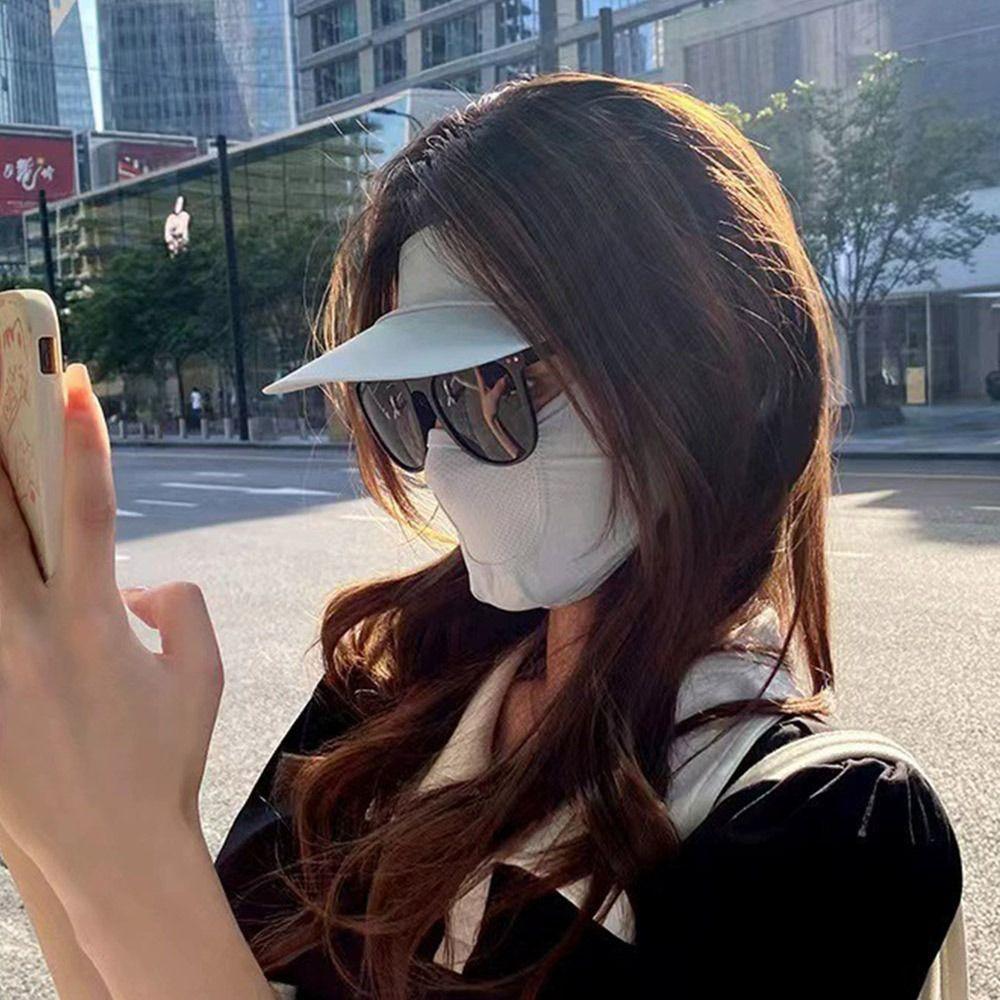 Ice Silk Anti-UV Neck Scarf UPF50+ Sunshade Face Mask New Sun Protection Mask  Outdoor