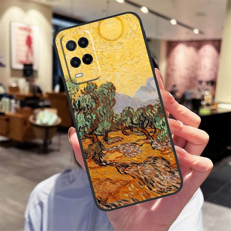 Van Gogh Oil Painting Case For OPPO Find X5 Pro X3 Lite A15 A16 A52 A72 A5 A9 A31 A53 A83 A93 A94 A74 A54 Cover