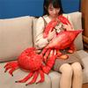 35cm Realistisches Krabben Plüschtier Weiches Kuscheltier Dekoratives Modell Kreatives Geschenk für Zuhause Büro Auslage und Sammler