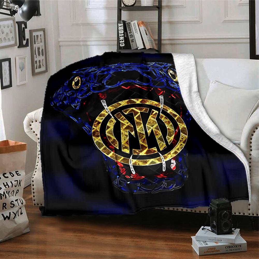 Inter Milan Emblem Blankets Flannel Printed Breathable Warm Throw Blanket for Home Office Bedspreads 0708a91