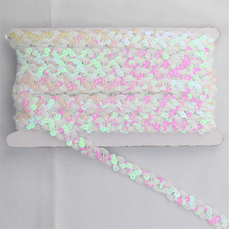 1.5cm Sequin Lace Accessory Sequines Strip Clothing Stage Performance DIY Handmade Decorative Ribbons Strip