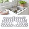 Kitchen Sink Mat Silicone Scratch Resistant Anti Slip Water Proof Reusable Multifunction for Dishes