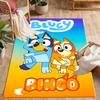Tappeti Antiscivolo a Tema Bluey's Bus Adventure - Arredamento per la Casa in Poliestere, Adatti per Camere da Letto, Soggiorni, Ingressi, Studi e Decorazioni