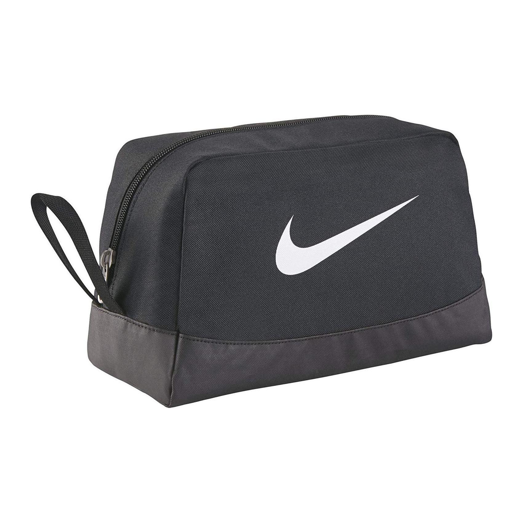 Nike Zipper Closure Zipper Hidden Pocket Synthetic Material Polyester Clutch Toiletry Bag Regular Unisex Couple Unisex Clutch Black BA5198-010 Black