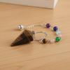 Rainbow Color Healing Crystal Pendant Bead Chain Natural Crystal Necklace  Daily Wear