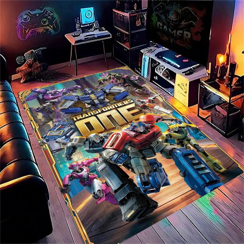 Cartoon T-Transformers Autobots 3D Bathroom Absorbent Rugs Anti-Slip Mat Home Decor Supplies Carpet Home Kitchen Floor Mats
