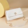IELGY Fashion Black Diamond Bag Premium Crossbody Chain Bag