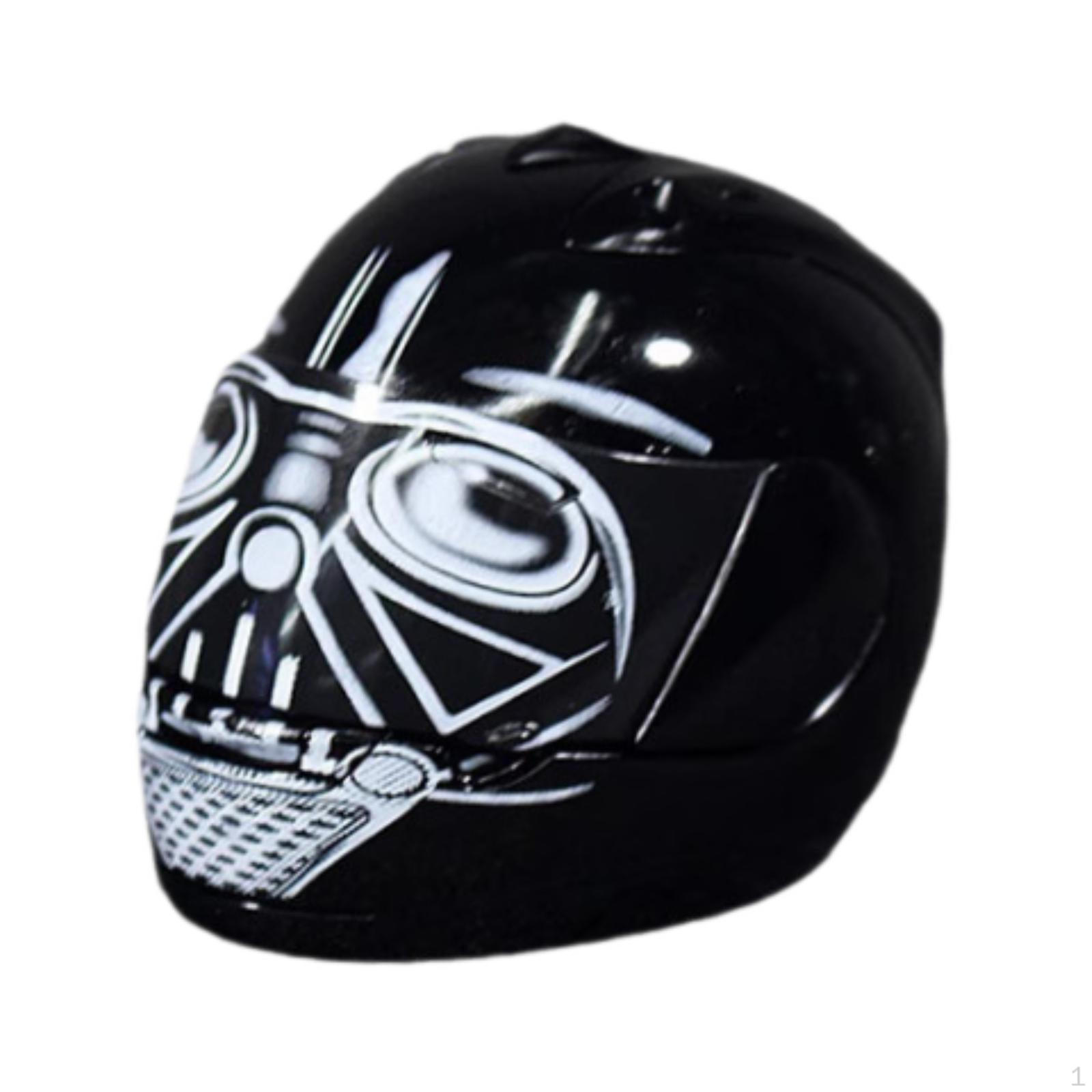 

Модель велосипедного шлема 1/6 Каска Диорама Сцена Стильный Фотореквизит Косплей Миниатюрный Костюм для Куклы чёрный