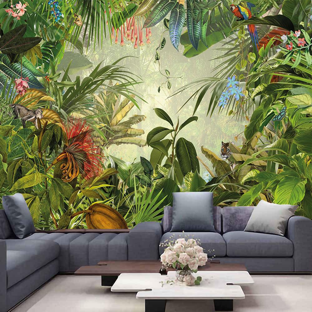 

Домашний декор, натуральный тропический лес, гобелен, тропическое растение, принт листьев, гобелен, настенный фон, 230x180 см 150x100cm