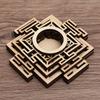 Wood Crafts Lotus Pattern for Stone Wood Base Wooden Ornaments Crystal Ball Base Meditation Decor