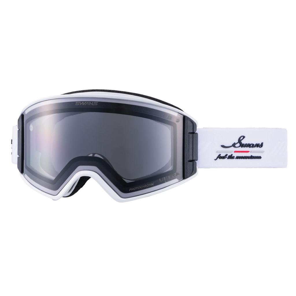 SWANS OUTBACK CRW Snow Made In Glasses Ultra Light Silver Mirror X Ultra Light Gray UV Glasses and OB-MDH-CU-LG Goggles, Japan, Anti-Fog, Compatible,
