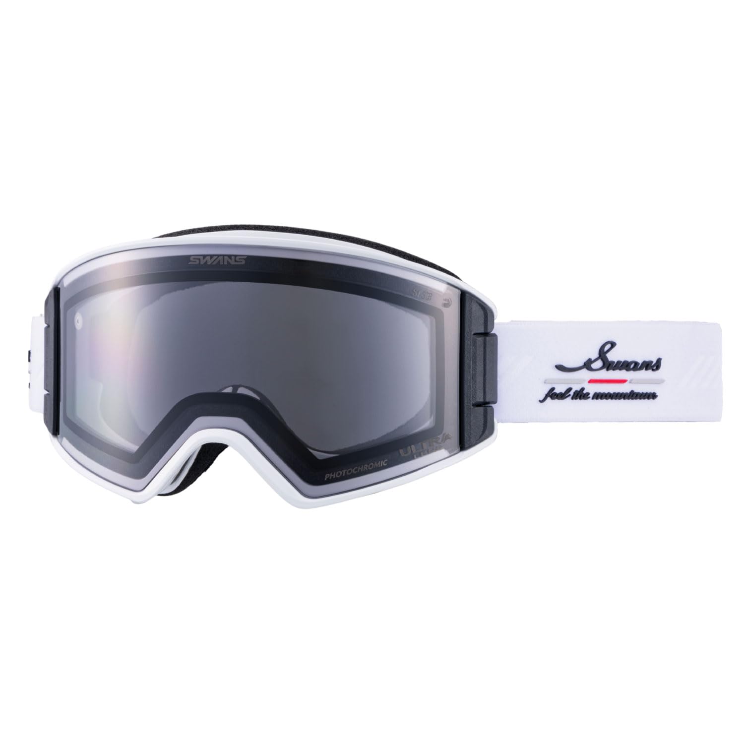 

Swans OUTBACK CRW Snow Made in Glasses Ultra Light Silver Mirror x Ultra Light Gray UV Glasses and OB-MDH-CU-LG Goggles, Japan, Anti-Fog, Compatible,