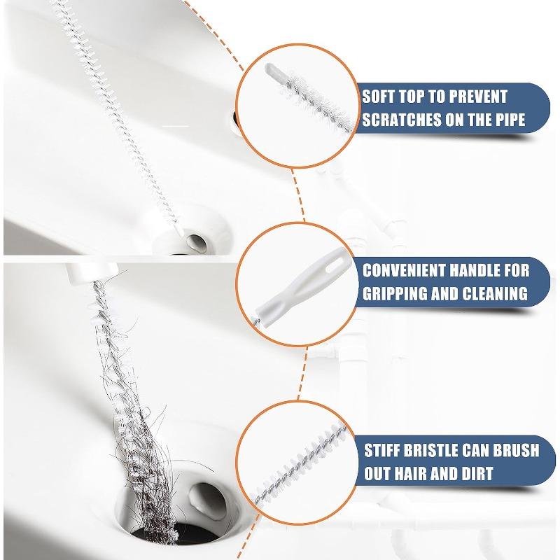 9PCS Pipe dredger Cleaning Brush Set Tool Brush Durable Multifunctional Brush