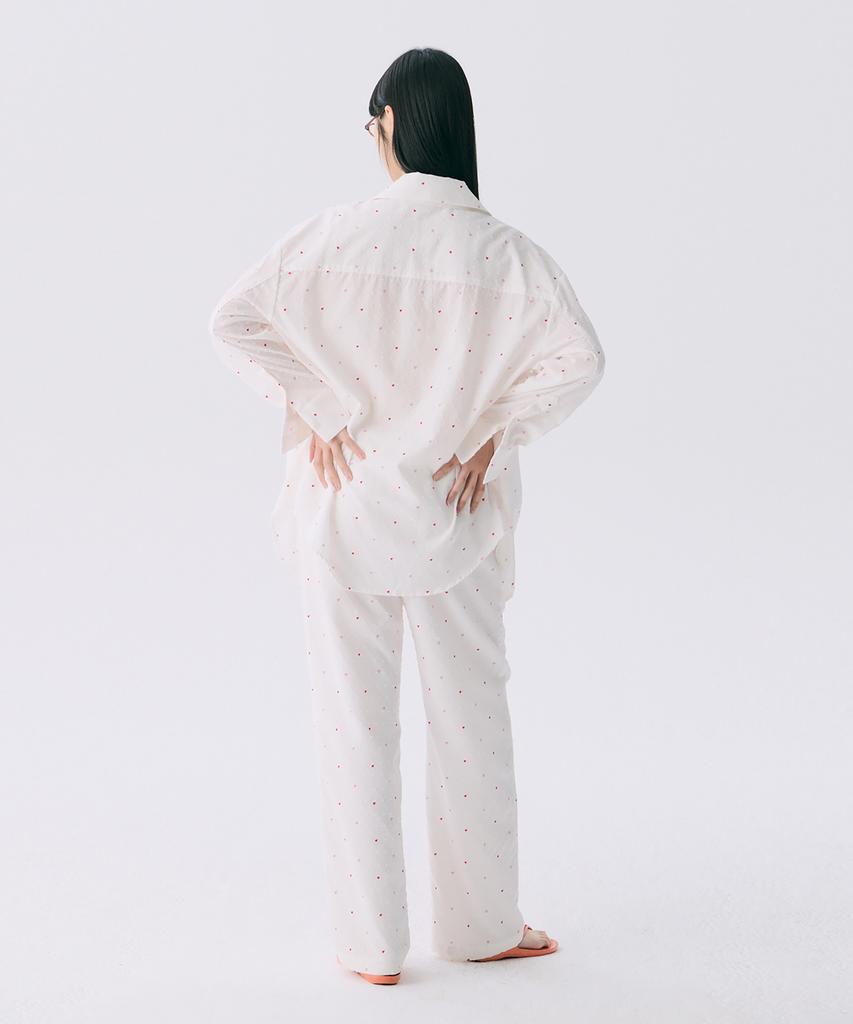 JUNEJUNE SPACE Vol12.Heart Long Pants_White(Vol12.Heart Long Pants_White)