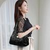 PU Sewing Thread Women's Shoulder Bags Interior Zipper Pocket Ladies Crossbody Bags