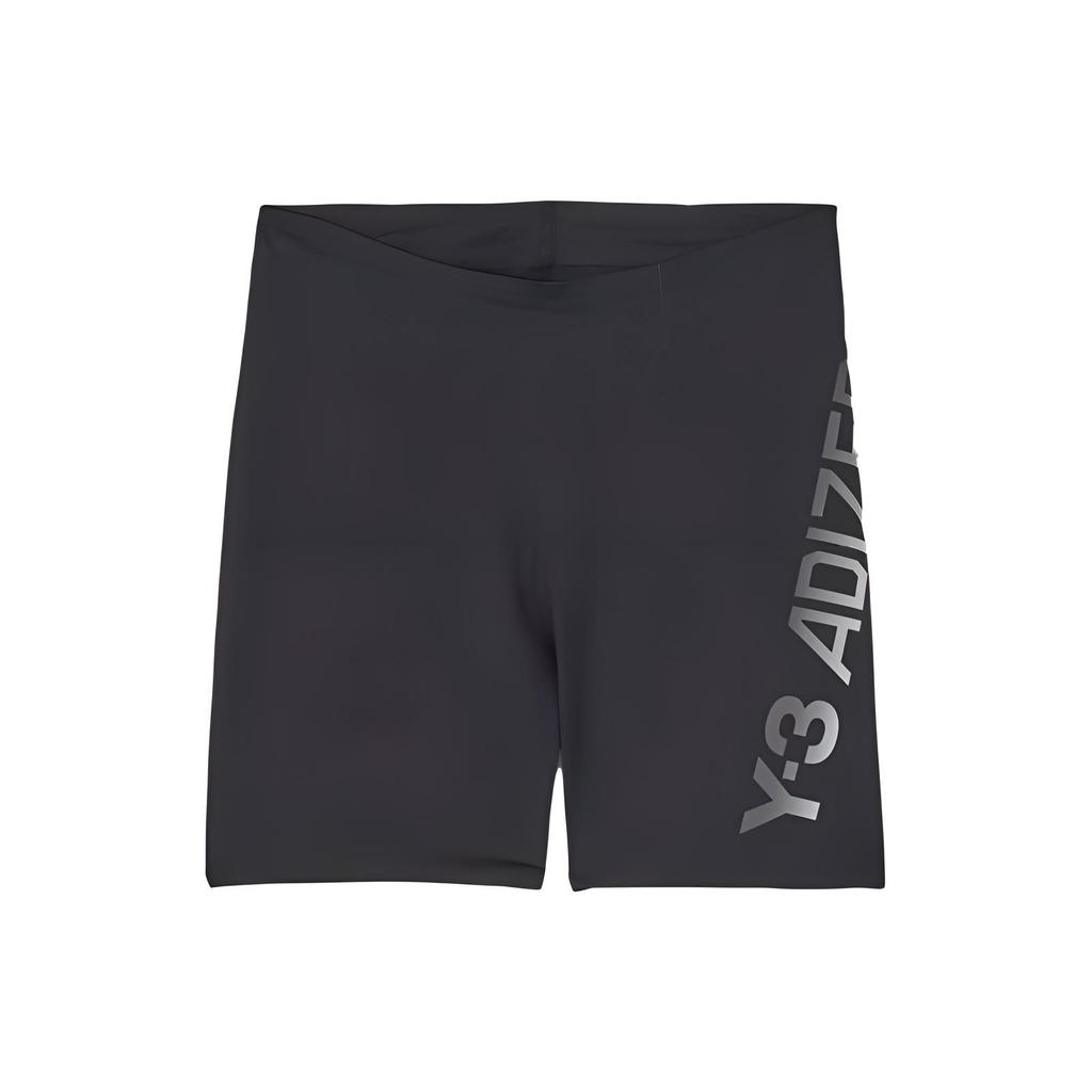 Y-3 Letter And Number Print Slim Fit Sports Shorts Women shorts Black IQ0427