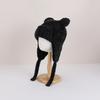 Children's Hats Plush Bear Ear Protectors Pullover Hats Boys and Girls Cartoon Cute Outdoor Warm Knitted Hats