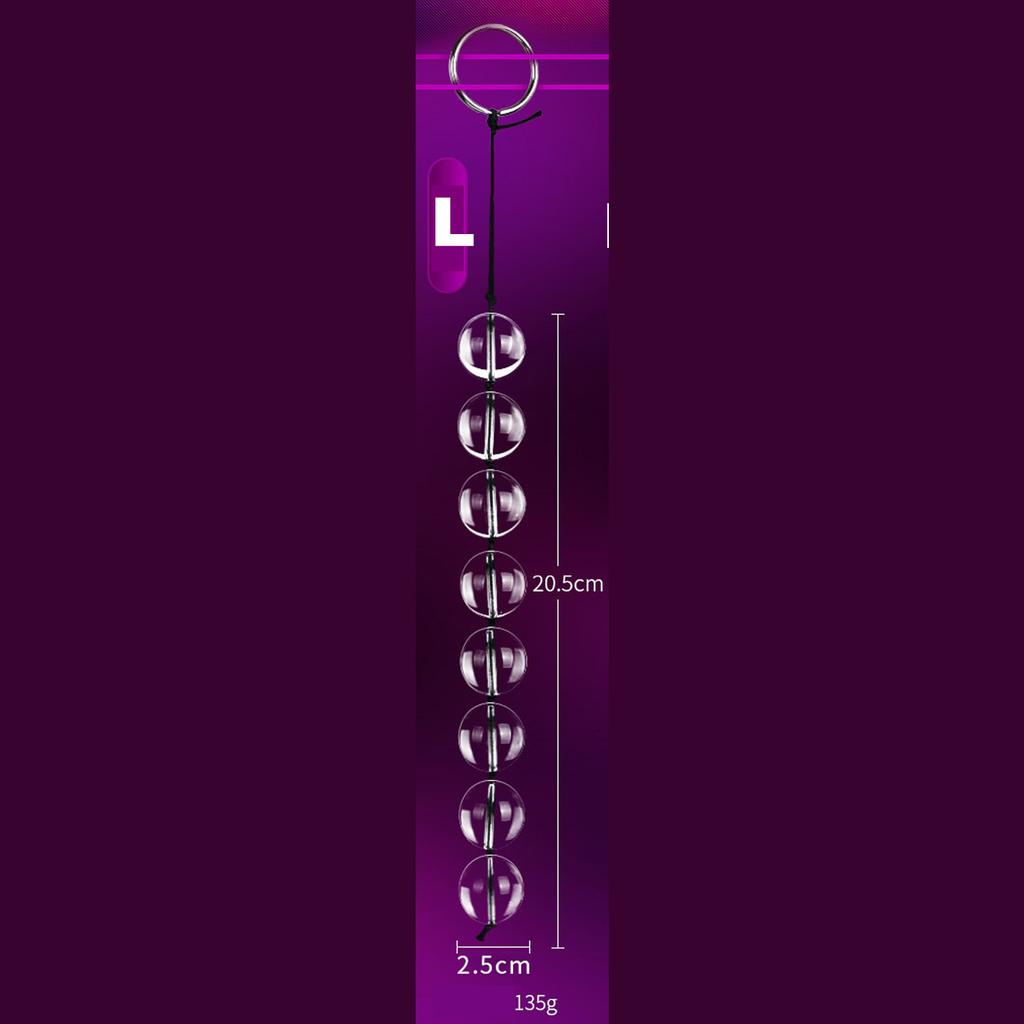 Perles anales en verre, 4 tailles, boules vaginales, Plug Anal, jouets sexuels, chaîne, produits de jeux sexuels, jouets sexuels, viabrateur de perles anales