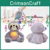 Breathing Artificial Cute Sloth Plush Toy Glow With Music Koala Gift Children