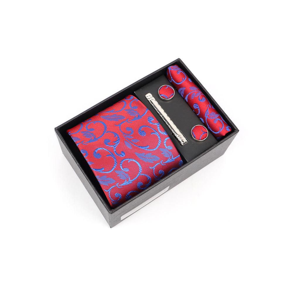 Luxury Men's Tie Gift Box with High-End Jacquard Embroidery