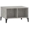 821040 vidaXL Table basse Gris béton 60x50x36,5 cm Bois d'ingénierie