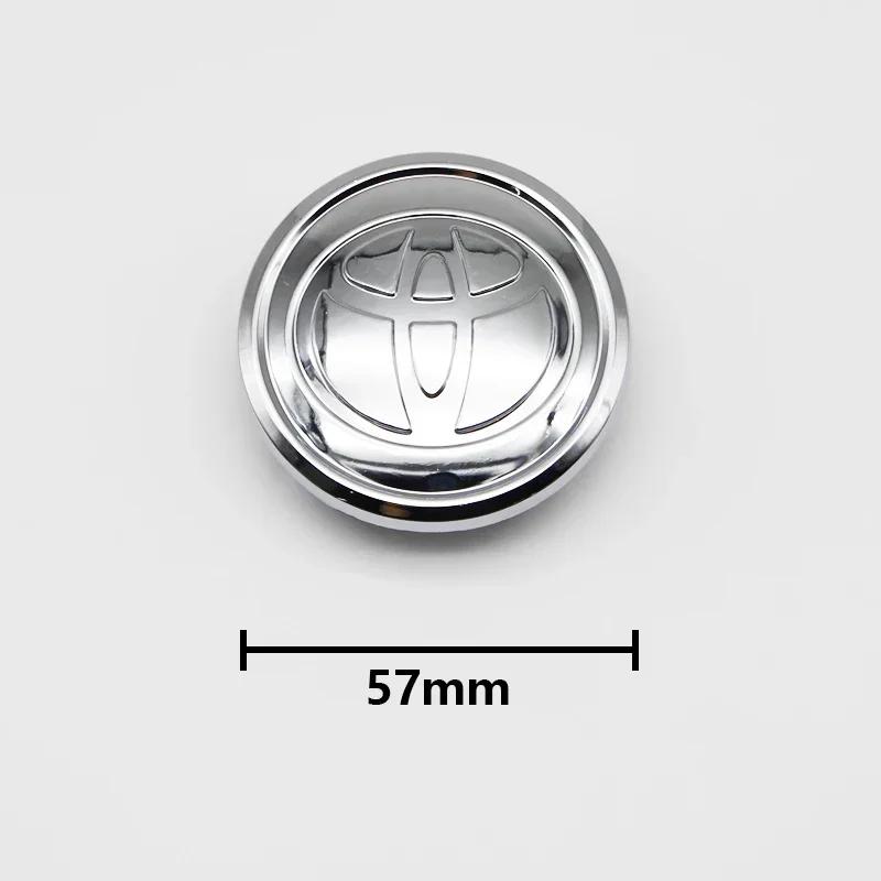 4pcs 57/62mm For Toyota Car Tyre Wheel Center Hub Cap Badge C-hr Prado Rav4 Yaris Hilux Prius Avensis Corolla Camry crown
