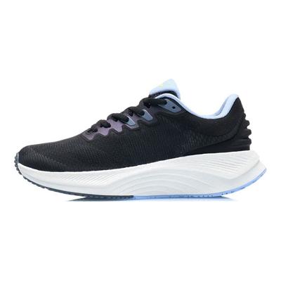 Li Ning Shadow Reflektierend Stoßdämpfend Low Top Laufschuhe Damen Sneaker Schwarz ARHR128-3