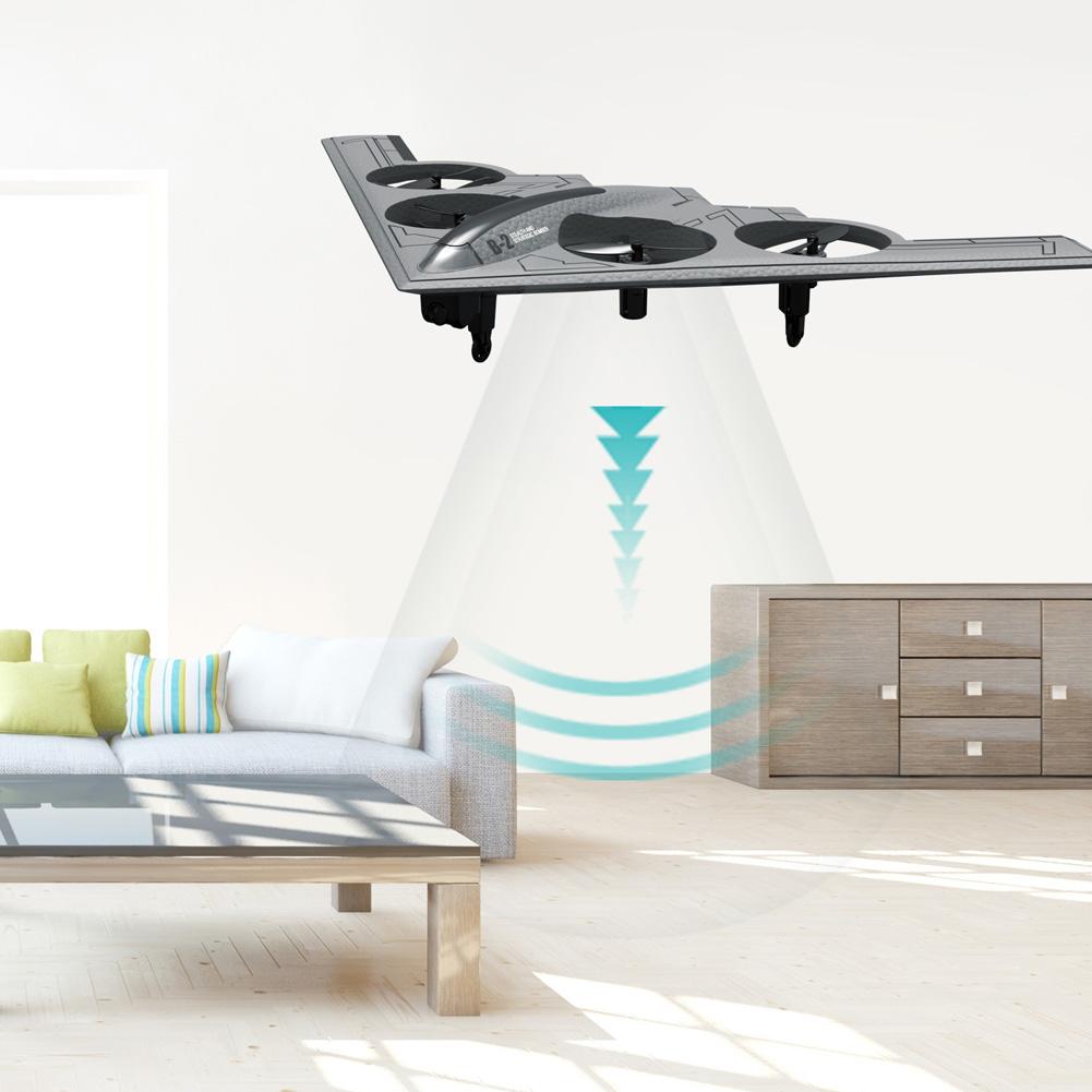 B2 2.4GHz RC Plane 360° Flip Remote Control Bomber Airplane With LED Light Gifts For Beginners Boys Girls