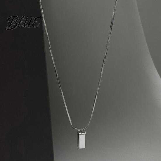 Exquisite Crafted Jewelry Bar Pendant Necklace for Men Geometric Stick