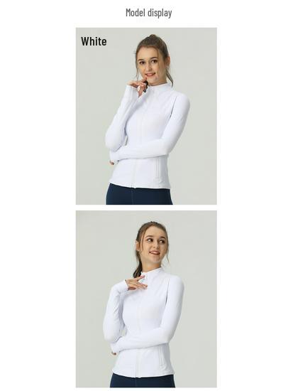 Women's Slim-Fit Double-Sided Brushed Yoga Jacket