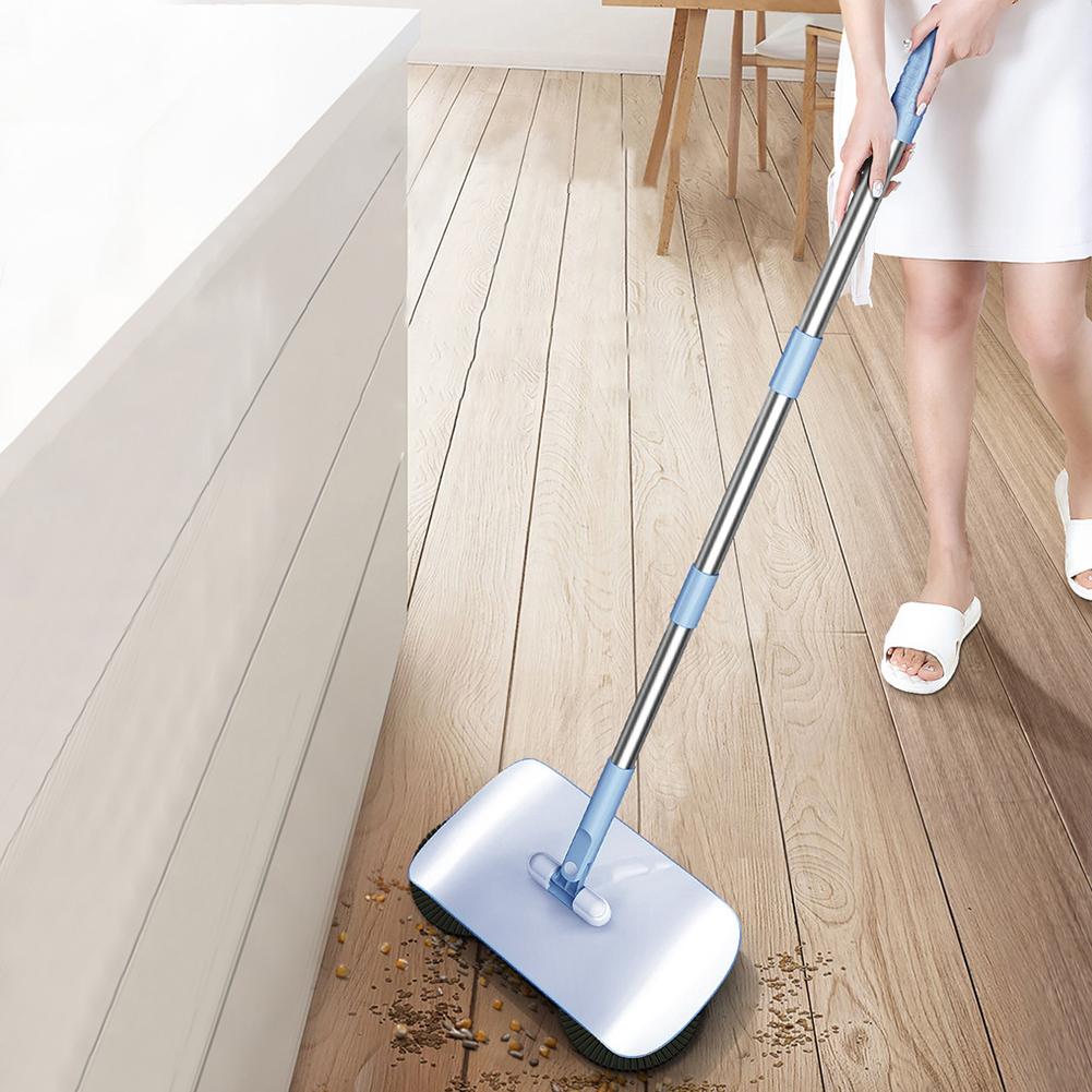 2 in 1 Sweeping Mopping Machine Wet Dry Dual Use Hand Sweeping Machine Remove Dust Multifunctonal Home Cleaning Tool