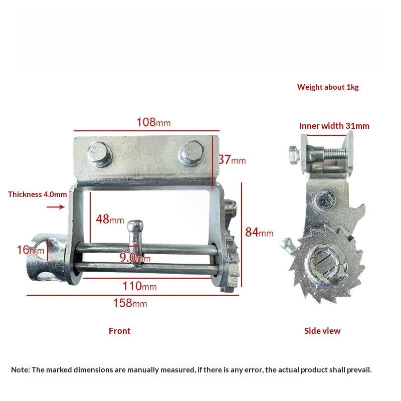 1Pcs Heavy Duty Steel Rope Tightener High Durability Multiple Sizes For Truck Cargo Securing