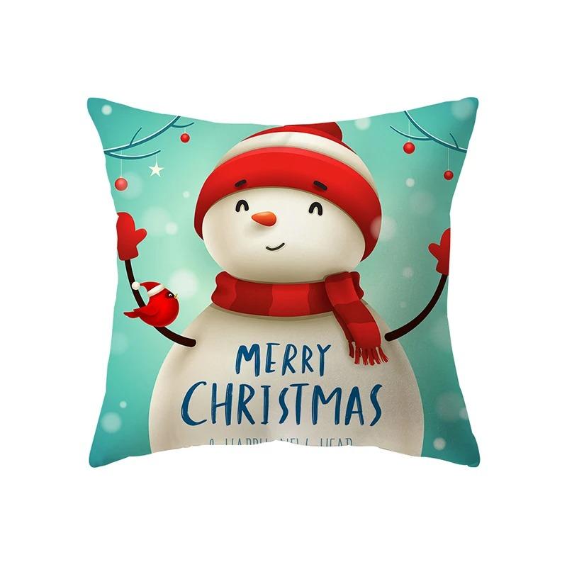 

Наволочки с рождественской тематикой Аксессуары для автомобиля Офис Санта-Клаус Гостиная Диван Домашние наволочки 40x40cm