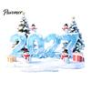 Holiday Glass Stickers 2027 Christmas Winter Window Cling, Static Sticker with Snowman, Bathroom Decoration Tree, Snowfalke, Removable Waterproof Door