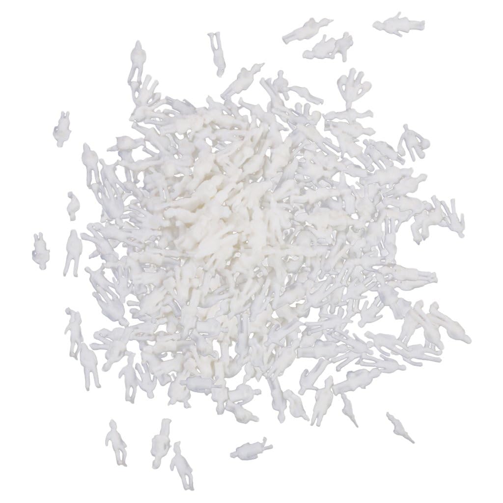 

Large Set of Miniature Figures for Diorama Creation and N Gauge Plastic Model Capacity! 100-Piece 1100 Display. Kits. [kj402] білий