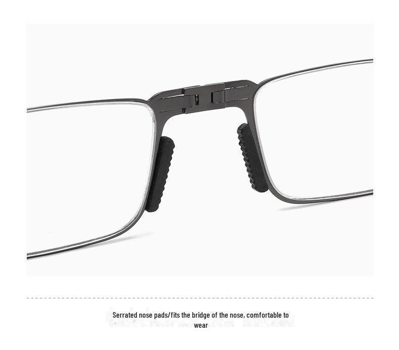 Stylish Foldable Screw-Free Reading Glasses - Portable, Wear-Resistant, HD Full-Frame Available Now.