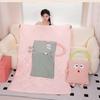 Y5JC Functional Pillow to Blanket Plush Cushion for Daily Use in Offices and Homes