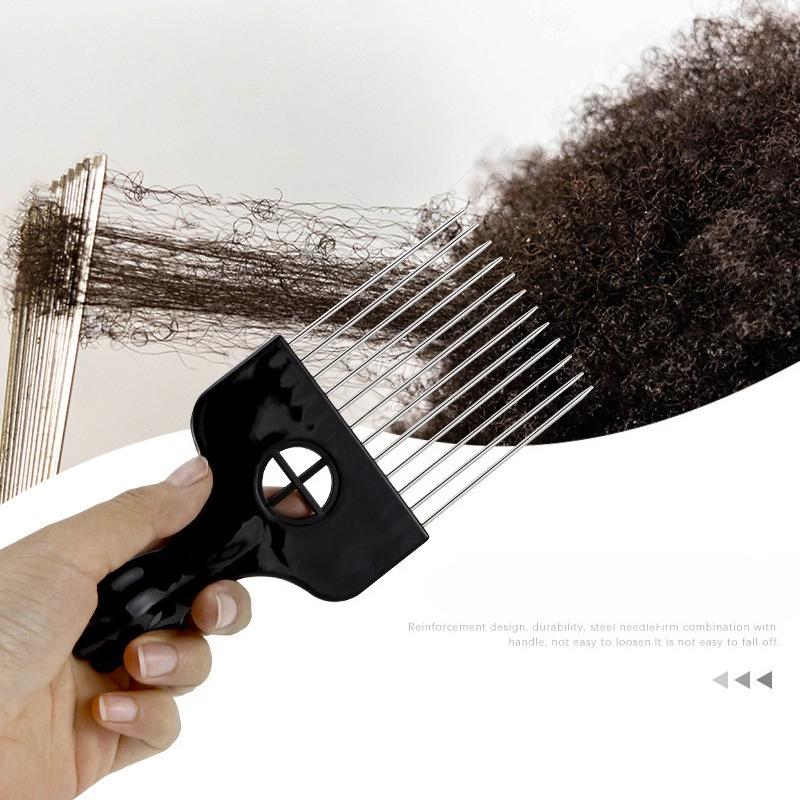 1Pc Curling Brush for Dreadlocks Hip Hop Hair Styling Perm Detangling Smoothing Cleaning Comb Professional Multifunctional Tool