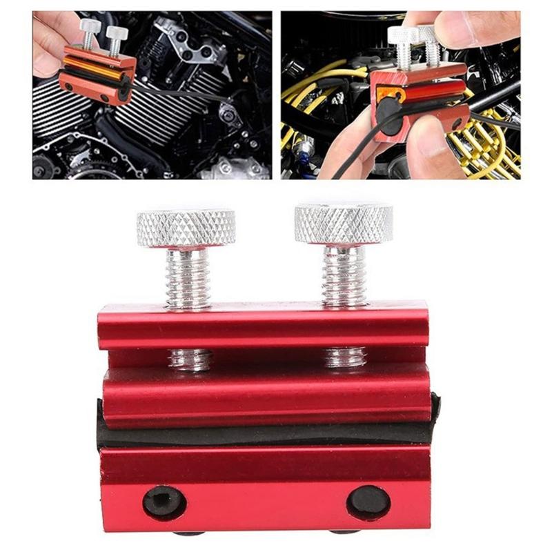 Motorcycle Brake Cable Oiler Tool, 2 Screw Clamp for Control Cable Housing Service, and Garage Use