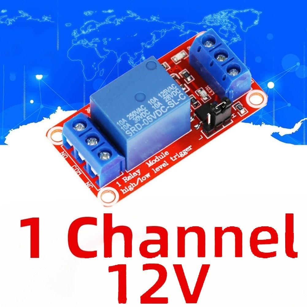1-Channel DC Relay Module with Optocoupler Isolation for 5V 12V 24V Control Lines in Robotics and IoT Device Control
