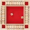 Dice Game - Ej.Life - Shut The Box - Wood - 4 Sided - 2 To 4 Players