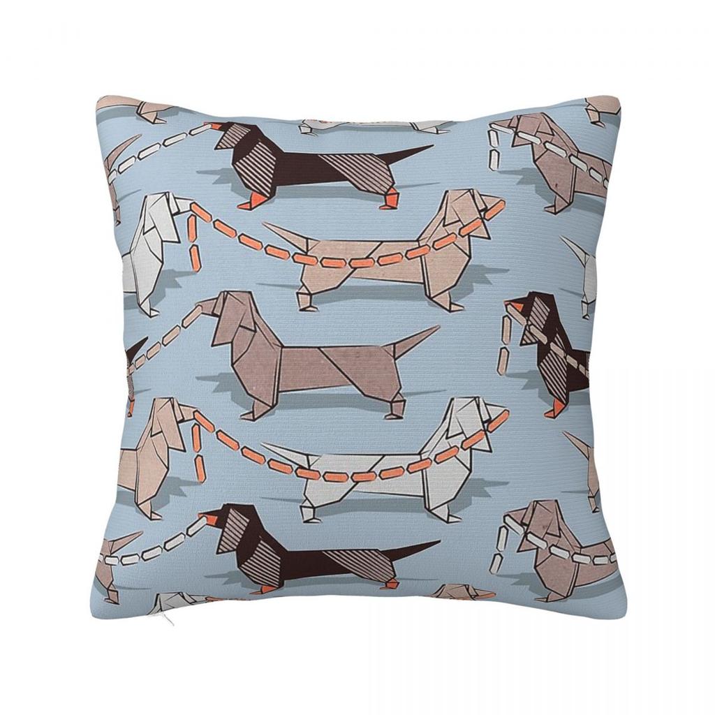 Cute Dachshunds Puppy Pillowcase Polyester Cushion Cover Gift Gift for Animal Dog Lover Throw Pillow Case Cover Seater