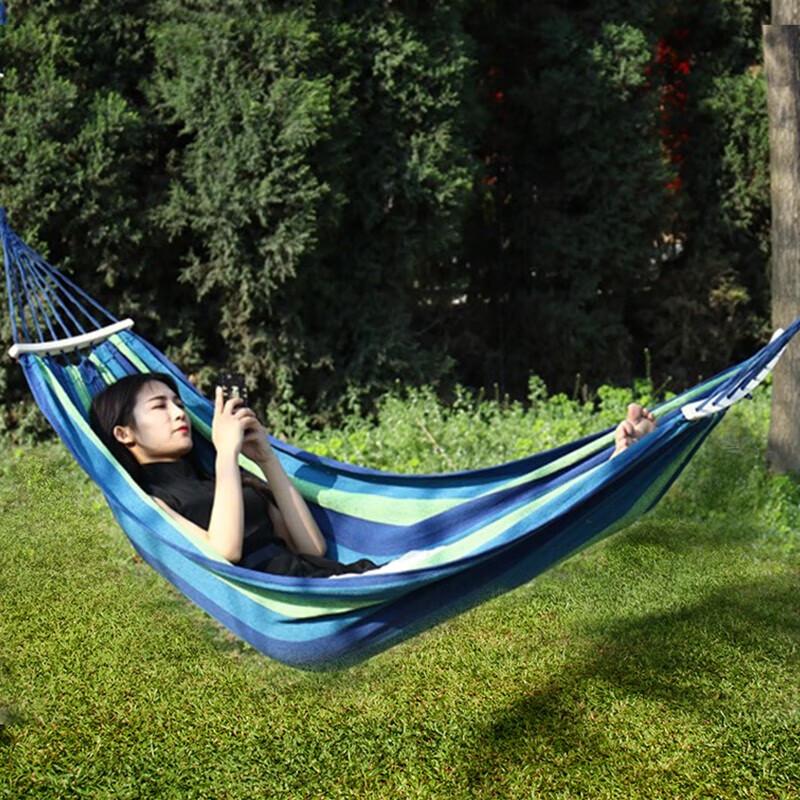 Fitule Single Curved Bar Canvas Hammock