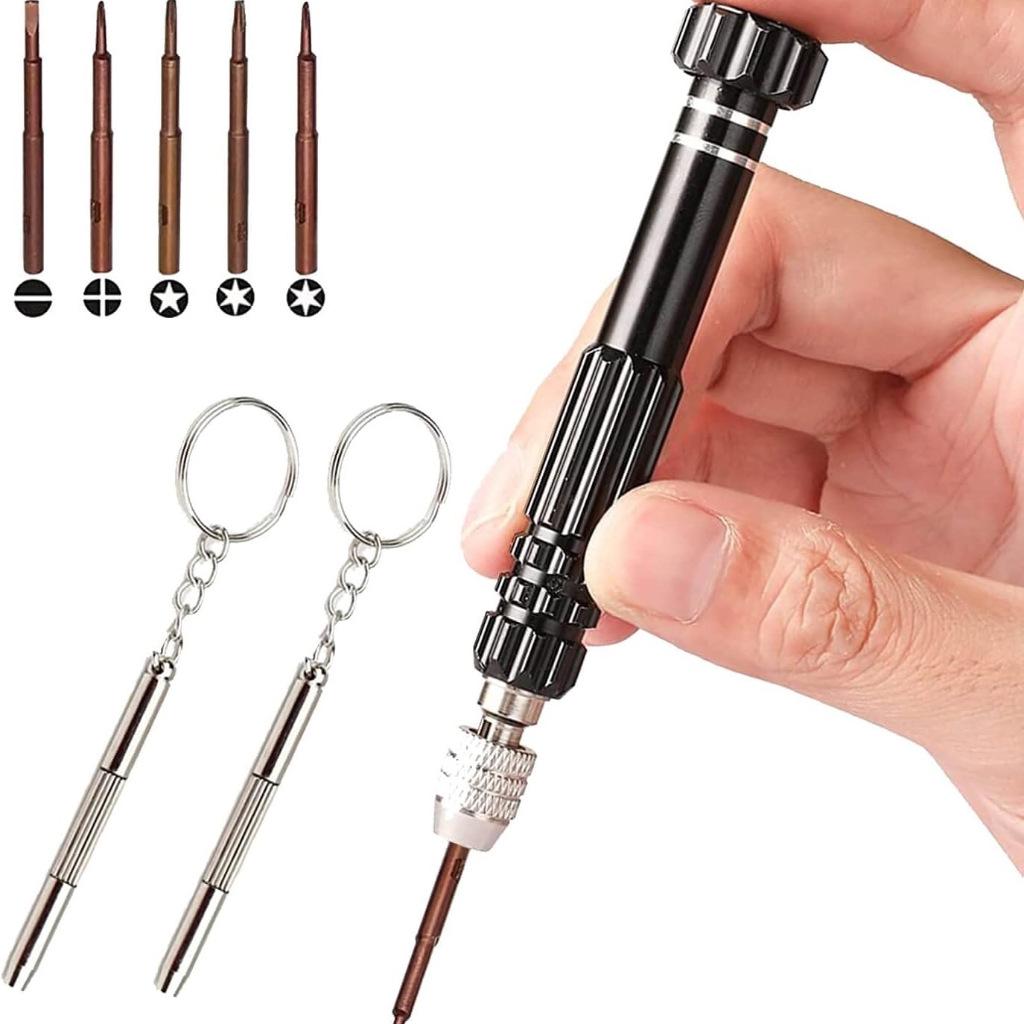 Precision Aluminum 5-in-1 Screwdriver Set for Watch Repair